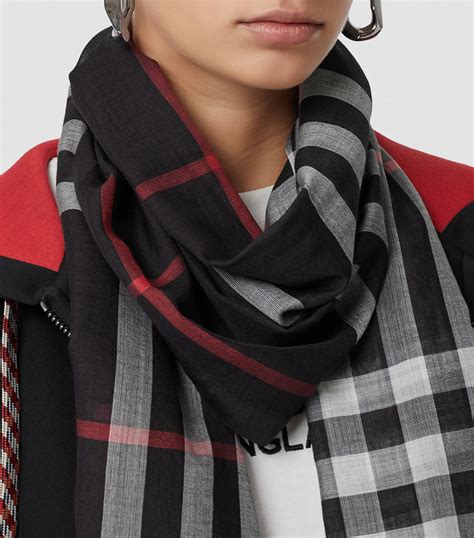 burberry smallcheck print scarf|burberry check scarf sale.